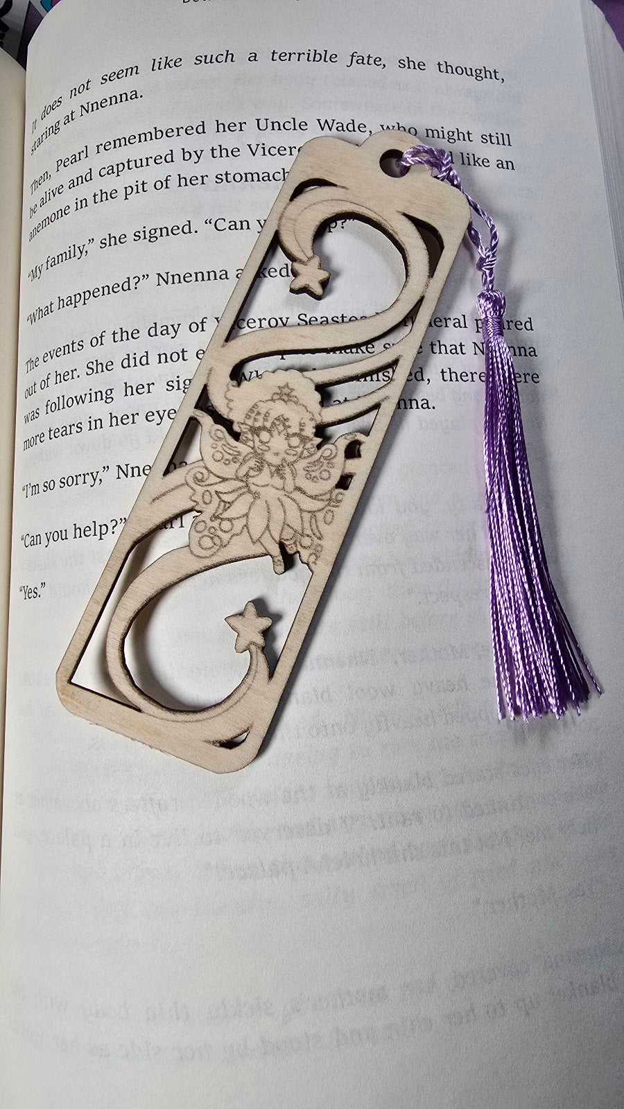 Wooden Fairy Bookmark