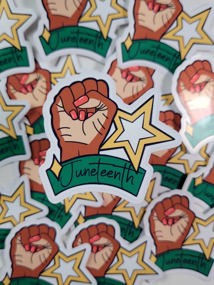 Juneteenth Vinyl Sticker