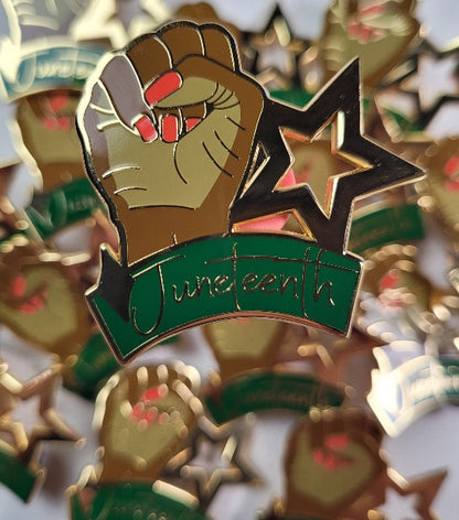 Juneteenth Enamel Pin