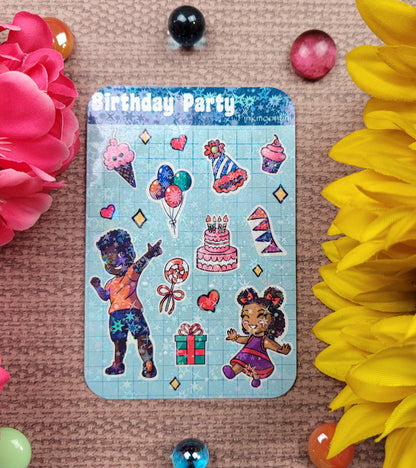 Birthday Party Sticker Sheet