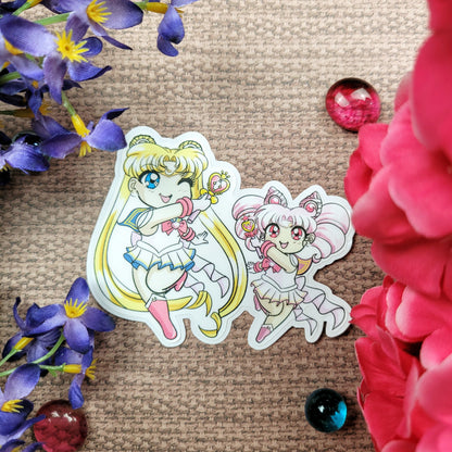 Double Moon Sticker